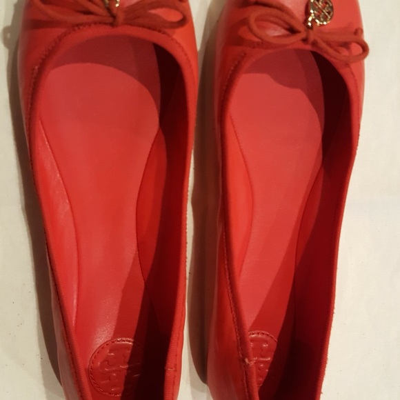 Red Tory Burch new in box Chelsea ballet flats 9.5 - Picture 2 of 6